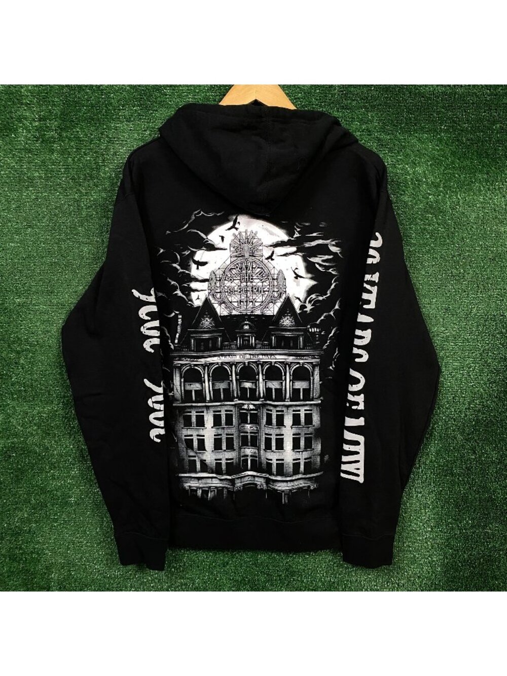 Motionless in White Afraid of the Dark Meatalcore Band Zip-Up Hoodie Size Medium